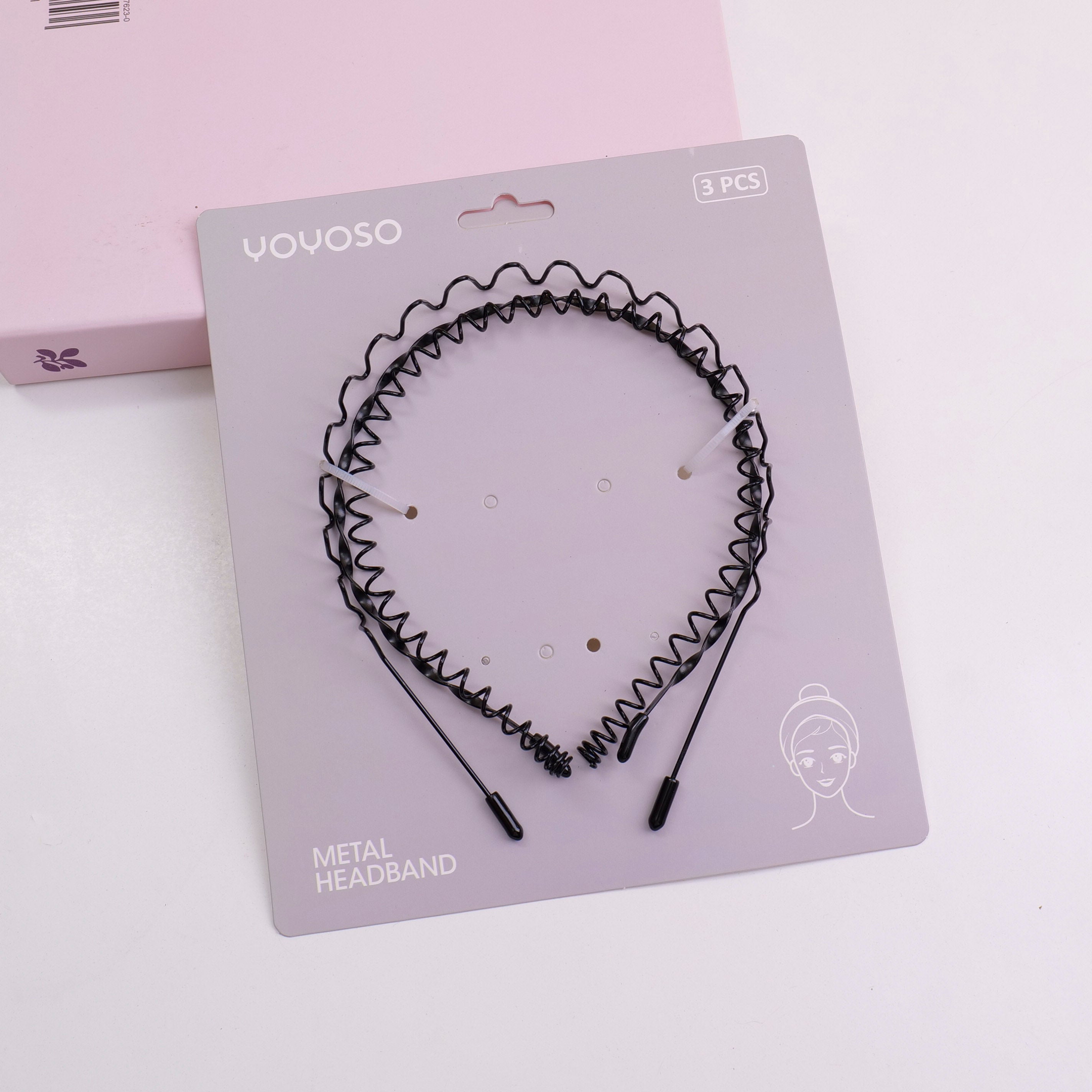 Set di tre fasce per capelli Wave