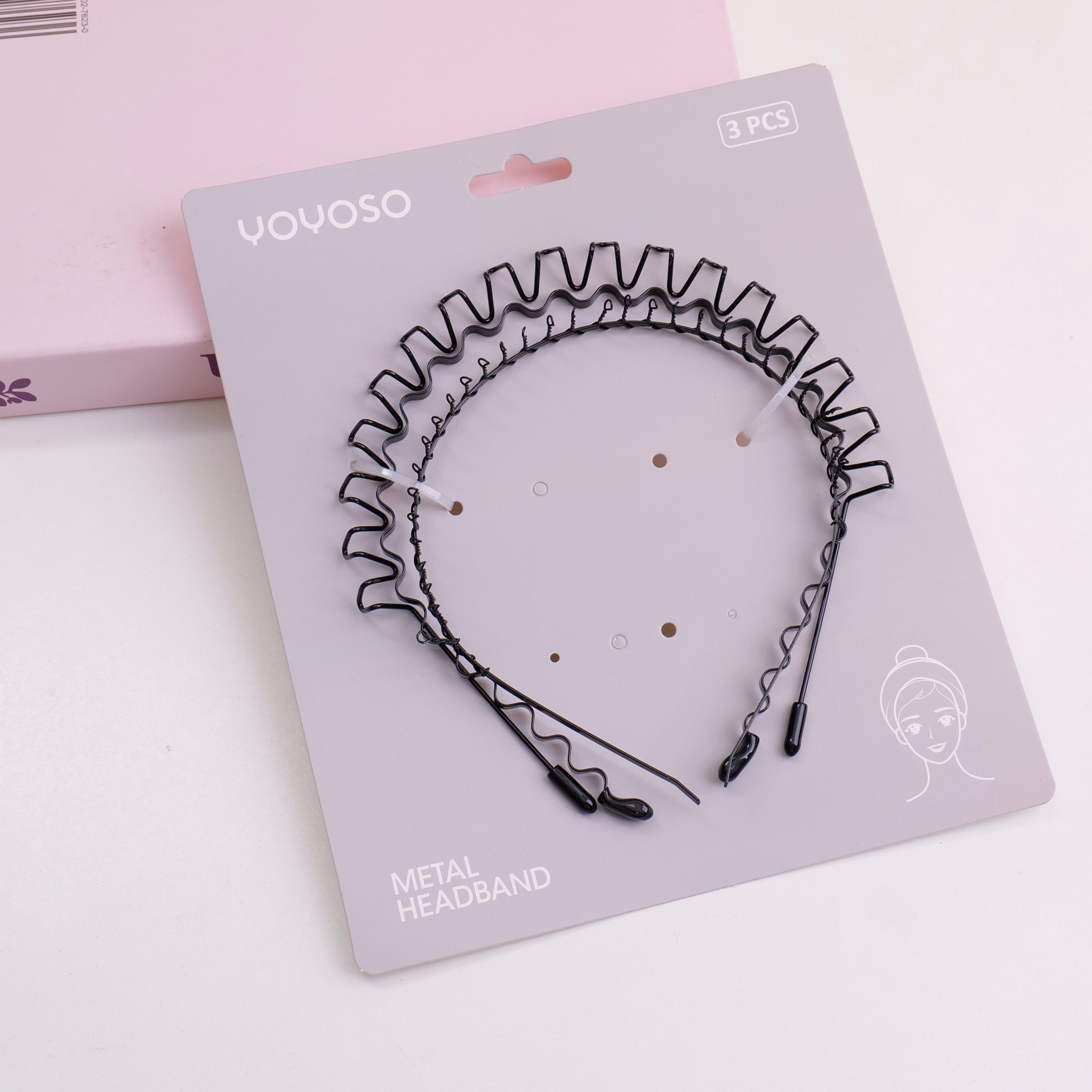 Set di tre fasce per capelli coordinabili