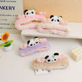 Fascia per capelli a forma di panda dei cartoni animati