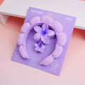 Set di 3 accessori per capelli Cloud Plumeria - viola