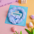 Set di 3 elastici e mollette per capelli a forma di nuvola – Blu