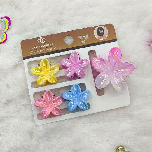 Fermaglio per capelli laser Plumeria - 5 pezzi