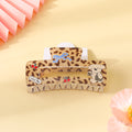 Serie Coffee Leopard – Fermaglio per artiglio con stampa di cucciolo – 13 cm