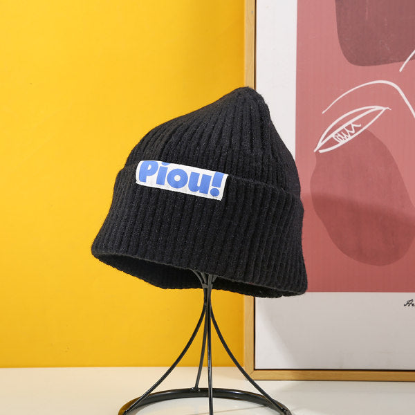 Cappello lavorato a maglia PIOU alla moda - nero