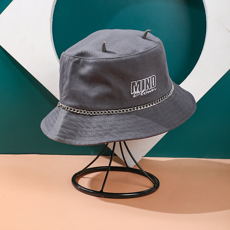 Cappello da pescatore a catena di alta moda - grigio