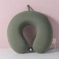 Cuscino semplice a forma di U, verde