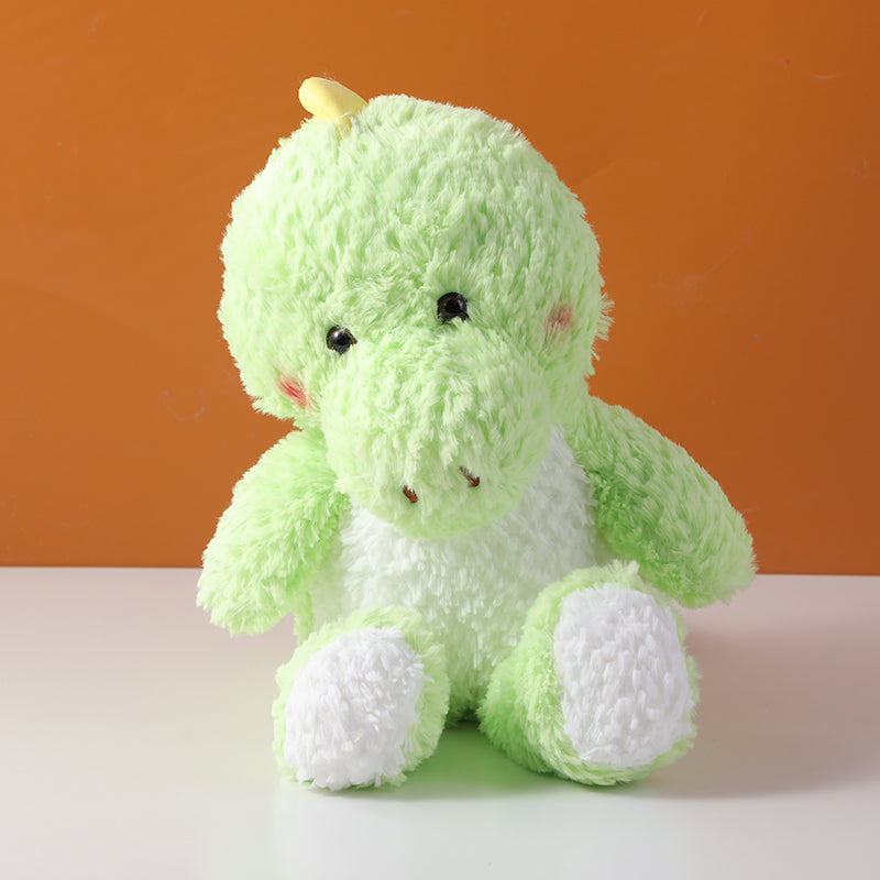 Bambola di peluche a forma di dinosauro seduto - 30 cm (occhi di plastica)