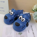 Pantofole per bambini a forma di cane dagli occhi grandi blu -190