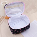 Borsa per il trucco Bow Series Cotton Bucket - Nero