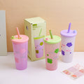 Bicchiere di vetro con gelatina a forma di fiore carino - 800 ml