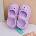 Scarpe Mary Jane per bambini in tinta unita viola 220