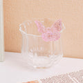 bicchiere Vetro con motivo a farfalla verticale - 150 ml