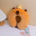 Serie Capybara - Grazioso cuscino a forma di U