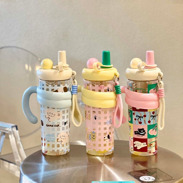 Tazza di plastica della serie Patchwork Puppy - 800 ml