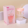 Bicchiere alto impilabile con fiocco stampato da 380 ml