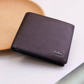 Portafoglio corto da uomo Business Portable - Marrone