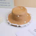 Cappello di paglia dei figli dei fiori - Cachi