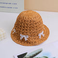 Cappello di paglia per bambini con fiocco