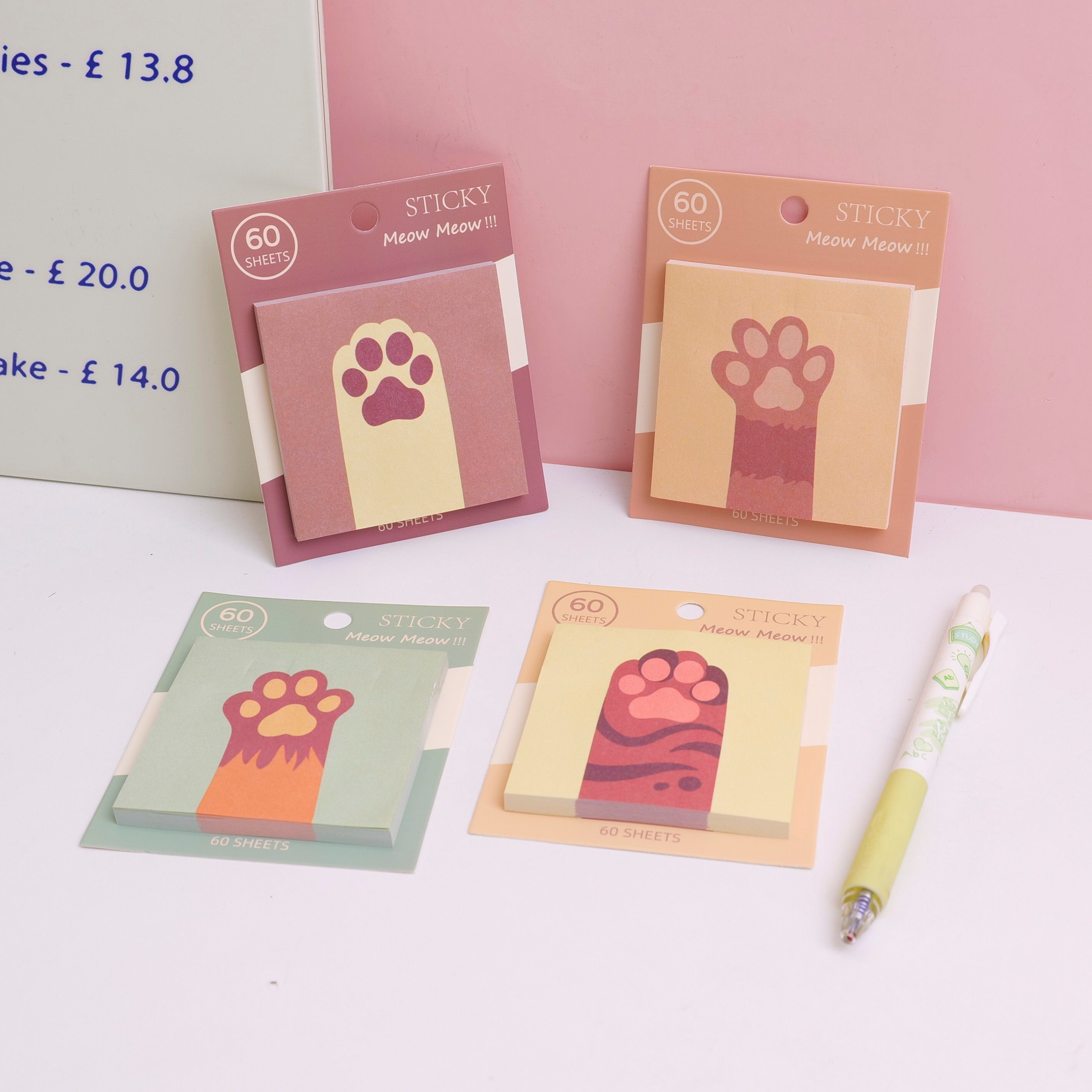 Mani in alto, miagolio! Post-it 60 pezzi