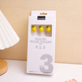 HS-XG6001Cannucce in vetro a forma di limone, 3 pezzi