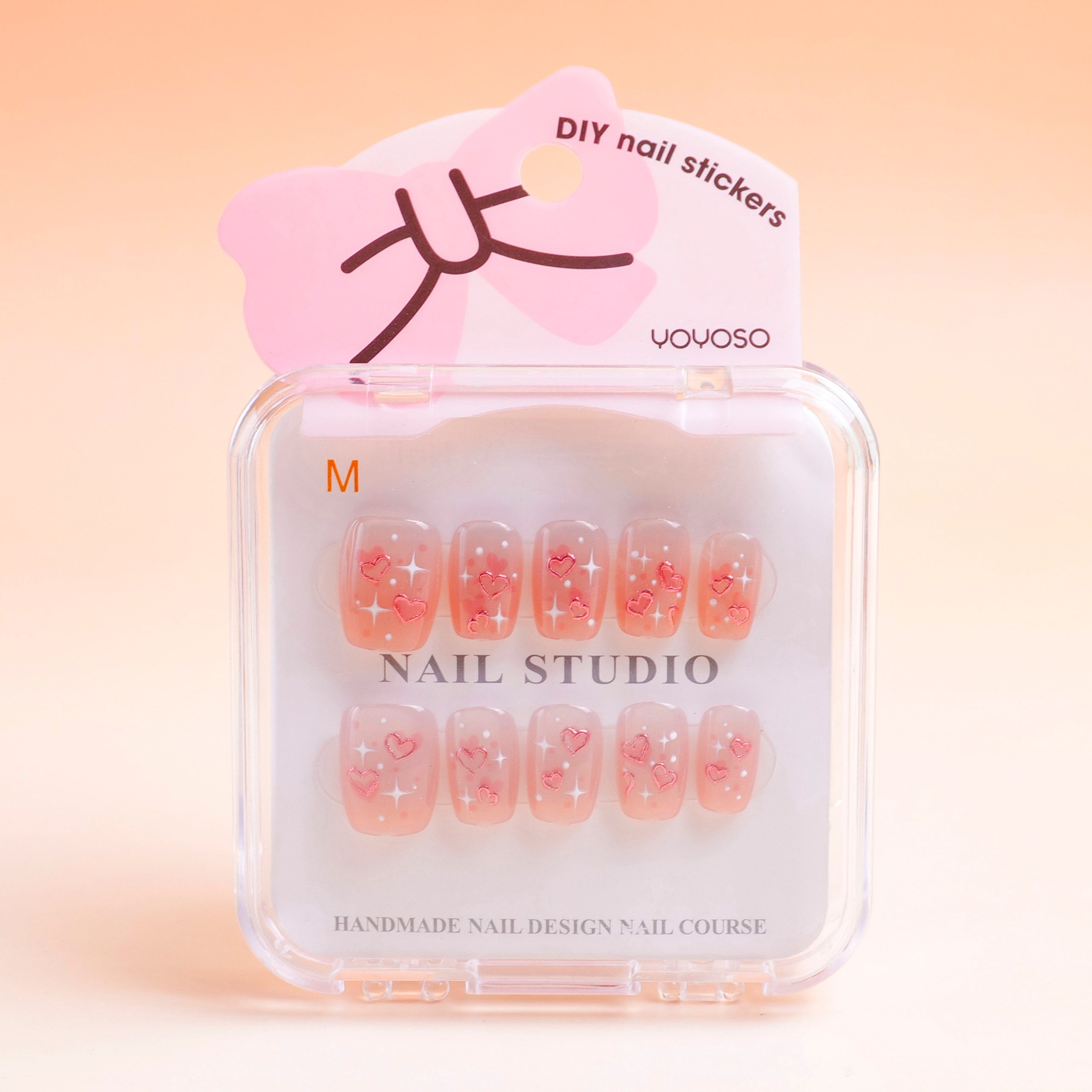 Unghie finte Sweetheart Girl - Cuore Delicato, 10 pezzi