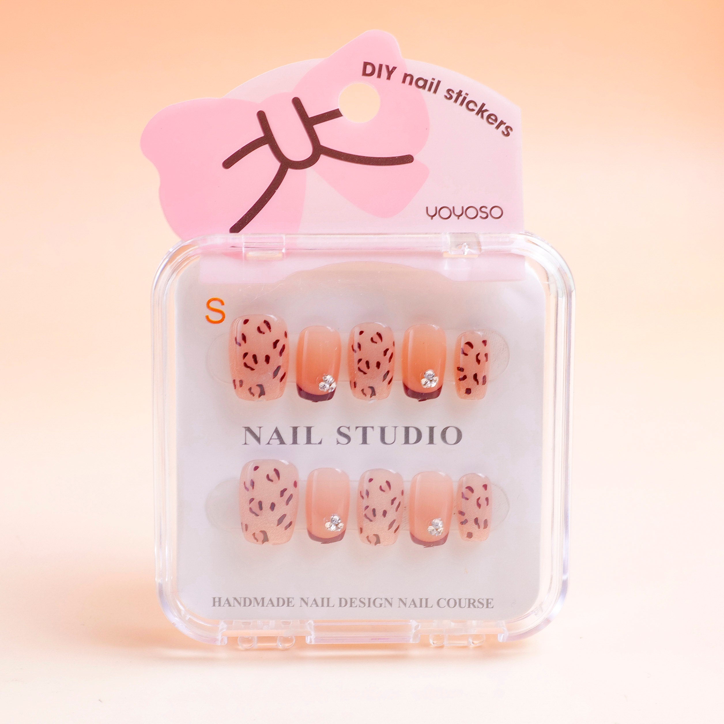 Unghie finte Sweetheart Girl - Stampa leopardata selvaggia, 10 pezzi