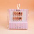 Unghie finte Dreamy Splendor Series - Piccola farfalla 3D in stile Chanel, 24 pezzi