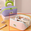 Borsa cosmetica portaoggetti a forma di cuscino di marshmallow - Rosa