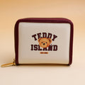 Portafoglio corto serie TEDDY ISLAND - Rosso