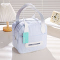 Borsa porta pranzo quadrata Smiley - blu