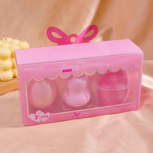 Serie Bowknot - Set Beauty Blender (con scatola portaoggetti)