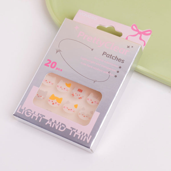 Serie Bowknot – Adesivi con facce di gatto