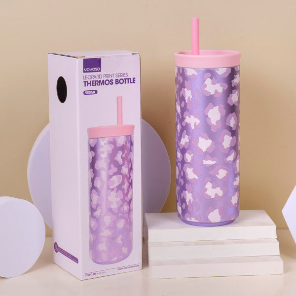 HS-BWB6001 Bottiglia termica serie stampa leopardata A 580 ml