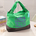 Borsa a tracolla grande e capiente con lettere alla moda – Verde