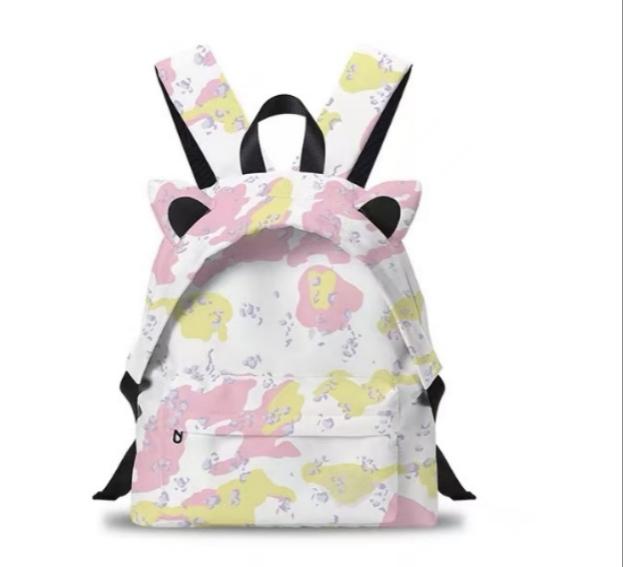 Zaino con graffiti e orecchie di gatto - Rosa