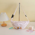 Serie Bassotto - Marsupio sportivo ricamato con cucciolo - Bianco