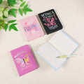 Quaderno con copertina rigida Butterfly Spring A6 - Pagine a righe 96 pezzi