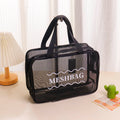 Borsa da trucco grande in rete e portatile