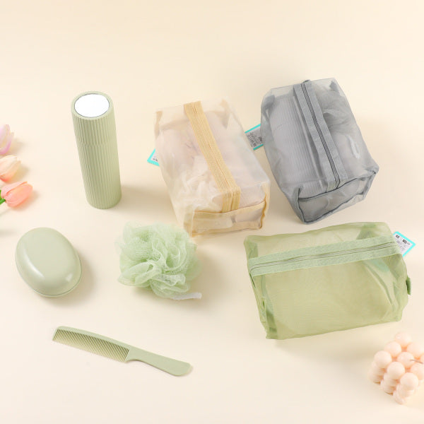 Set da bagno in rete da 5 pezzi