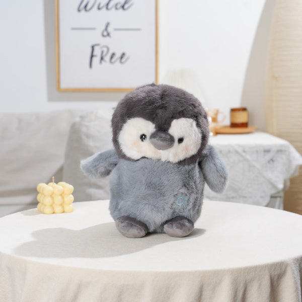 HY-MR8006 Pinguino di peluche con motivo a fiocco di neve - 25 cm