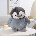 HY-MR8006 Pinguino di peluche con motivo a fiocco di neve - 35 cm