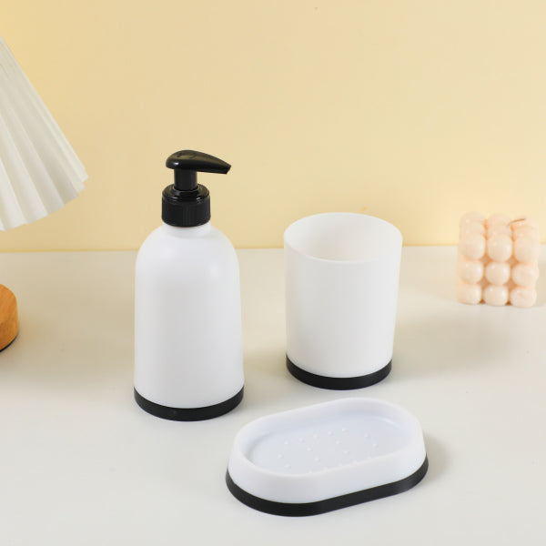 Set da bagno 3 pezzi - Bianco