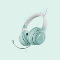 BT029C Cuffie wireless multifunzione con sfumatura a forma di orecchie di gatto - verde
