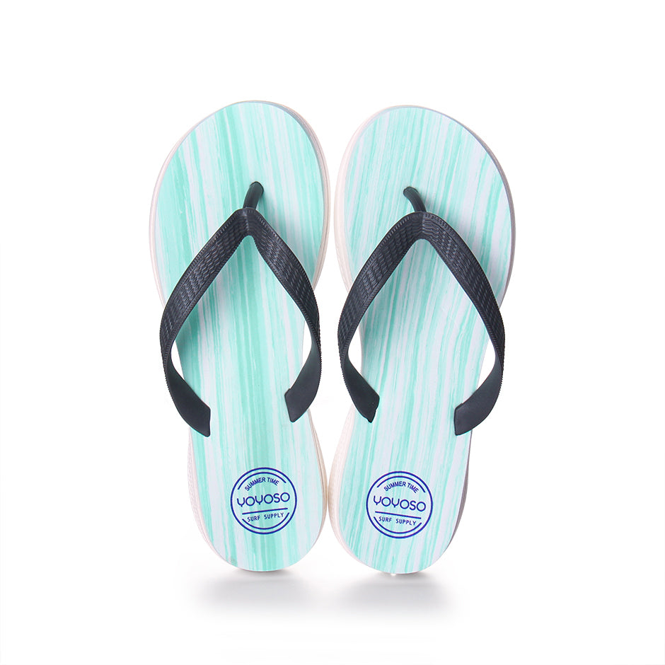 Infradito casual da donna (verde chiaro taglia: 37-38)