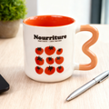Tazza creativa con manico a 3 lettere da 320 ml - Pomodoro