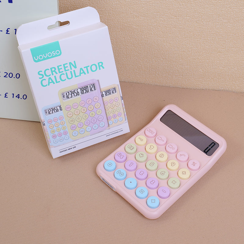 Calcolatrice RZ.822 Macaroon con schermo grande
