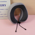 Cuscino a forma di U con blocchi di colore - grigio