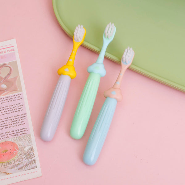 Spazzolino da denti per bambini a setole morbide Little Clouds, confezione da 3