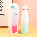 borraccia ovale monostrato in acciaio inossidabile da 750 ml-verde