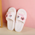 Simpatiche pantofole da donna con coppia di cartoni animati, taglia 38-39 (bianco crema)